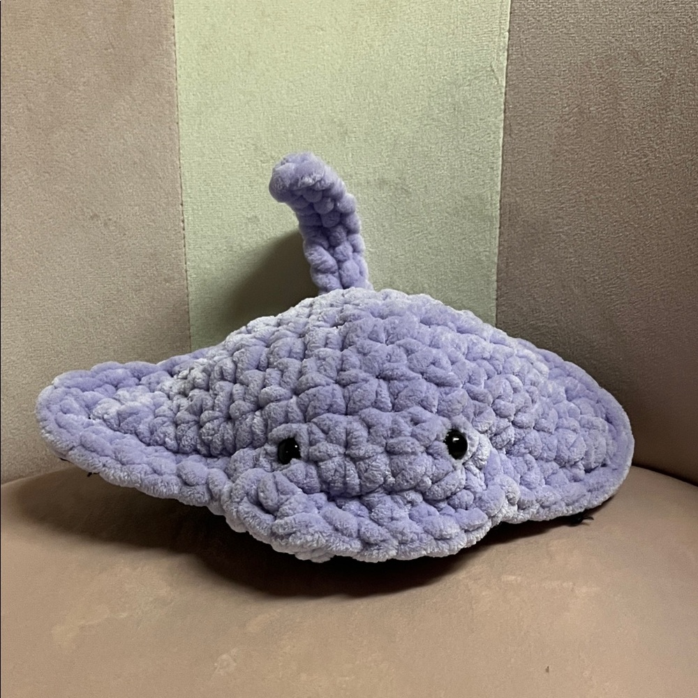 Plush Purple Stingray Toy